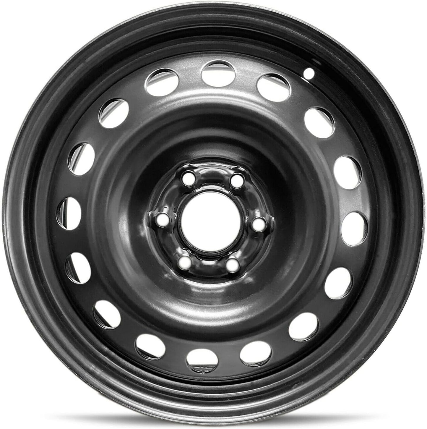 New OEM Replacement Wheel for 2006-2007 Buick Terraza 17x6.5 inch Steel Rim Painted Black Fit 225/60R17