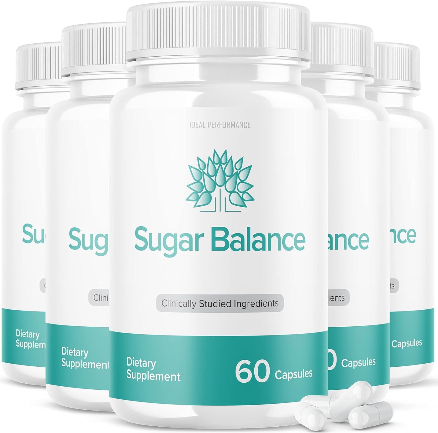 (5 Pack) SugarBalance Capsules Supplement Max Advanced Formula (300 Capsules)