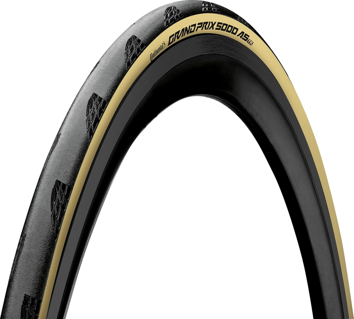 Continental - Continental 25-622 Grand Prix 5000 All Season (700 x 25C) Black/Cream Foldable Skin Tire - 1 Piece