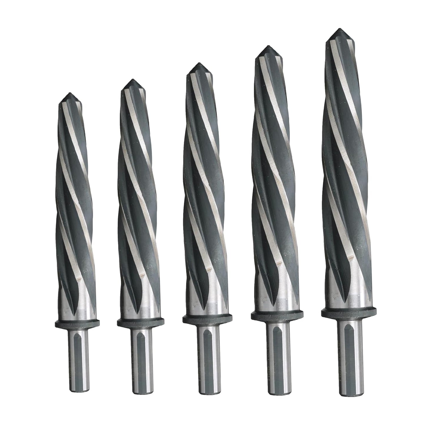 Drill America 5 Piece Bridge\/Construction Reamer Set (Sizes 3\/8", 1\/2", 5\/8", 3\/4", and 1" with 1\/2" Shank), DWR Series