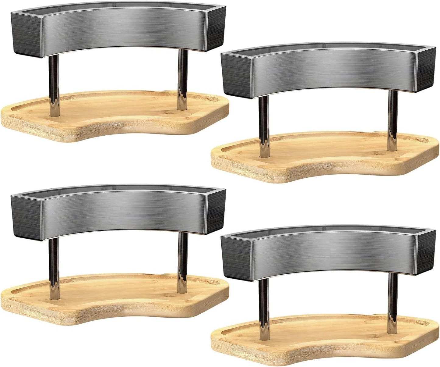 Alcohol Fireplace, Safe & Stable, 4-Piece, Outdoor Stove Burner, Portable Camping Fire Pit, Heat-Resistant Design, for Garden, Patio, Balcony, Beach, Picnic, Party