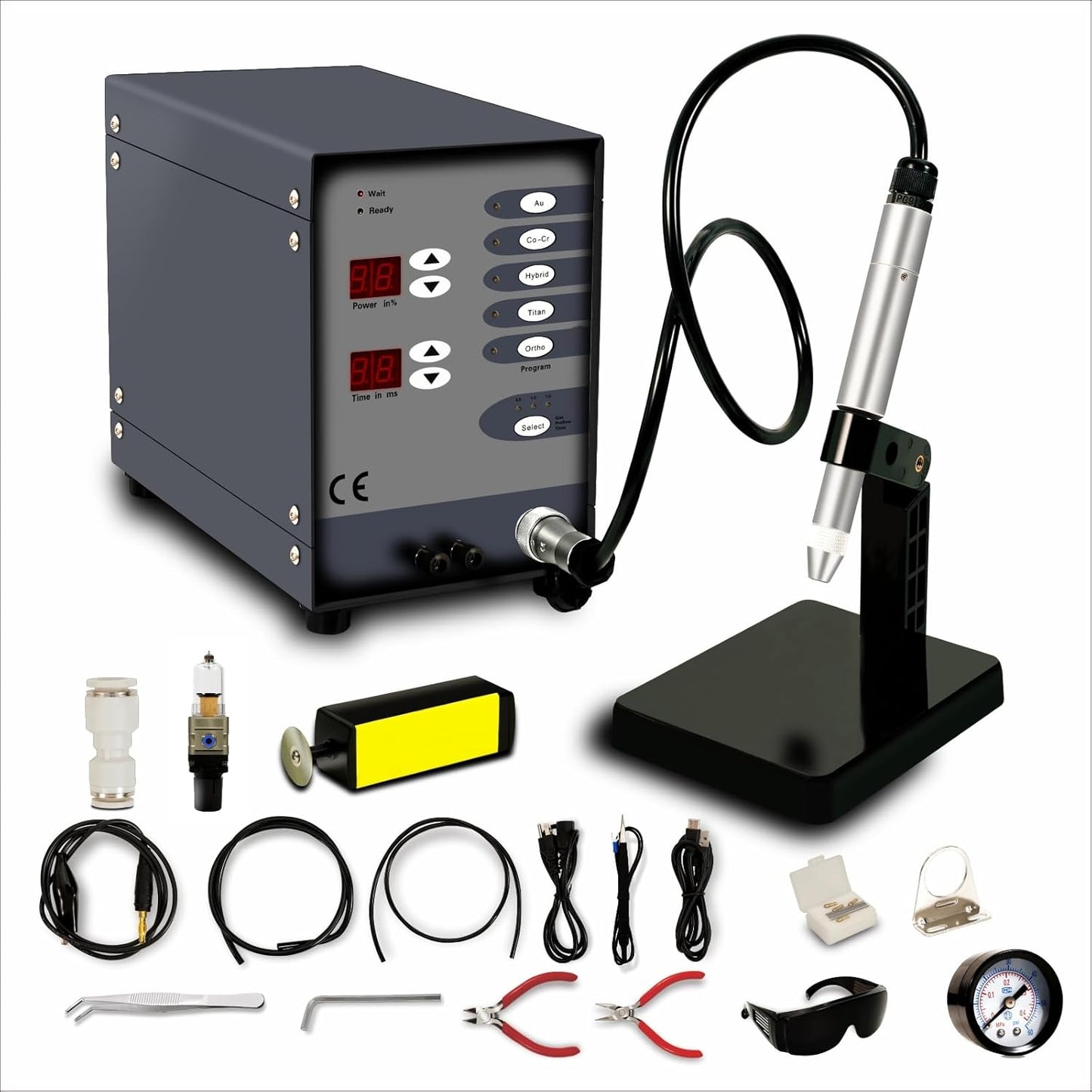 Jewelry Permanent Welder Machine,100A Pulse Arc Spot Welder Kit for Seamless Bracelets & Chains, Gold Silver Welding Tool with Foot Pedal