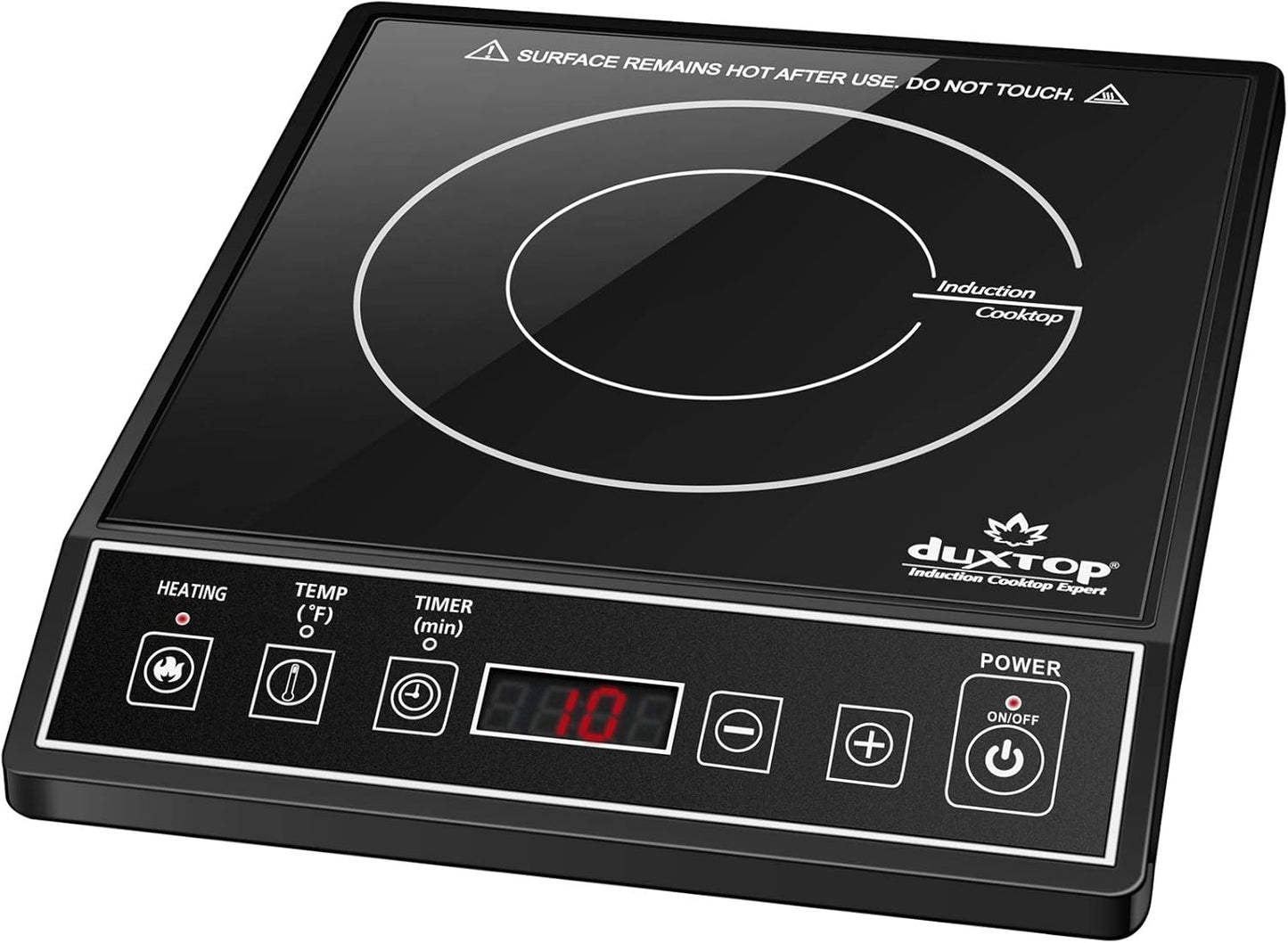 Duxtop 1800W Portable Induction Cooktop Countertop Burner, Black 9100MC\/BT-M20B