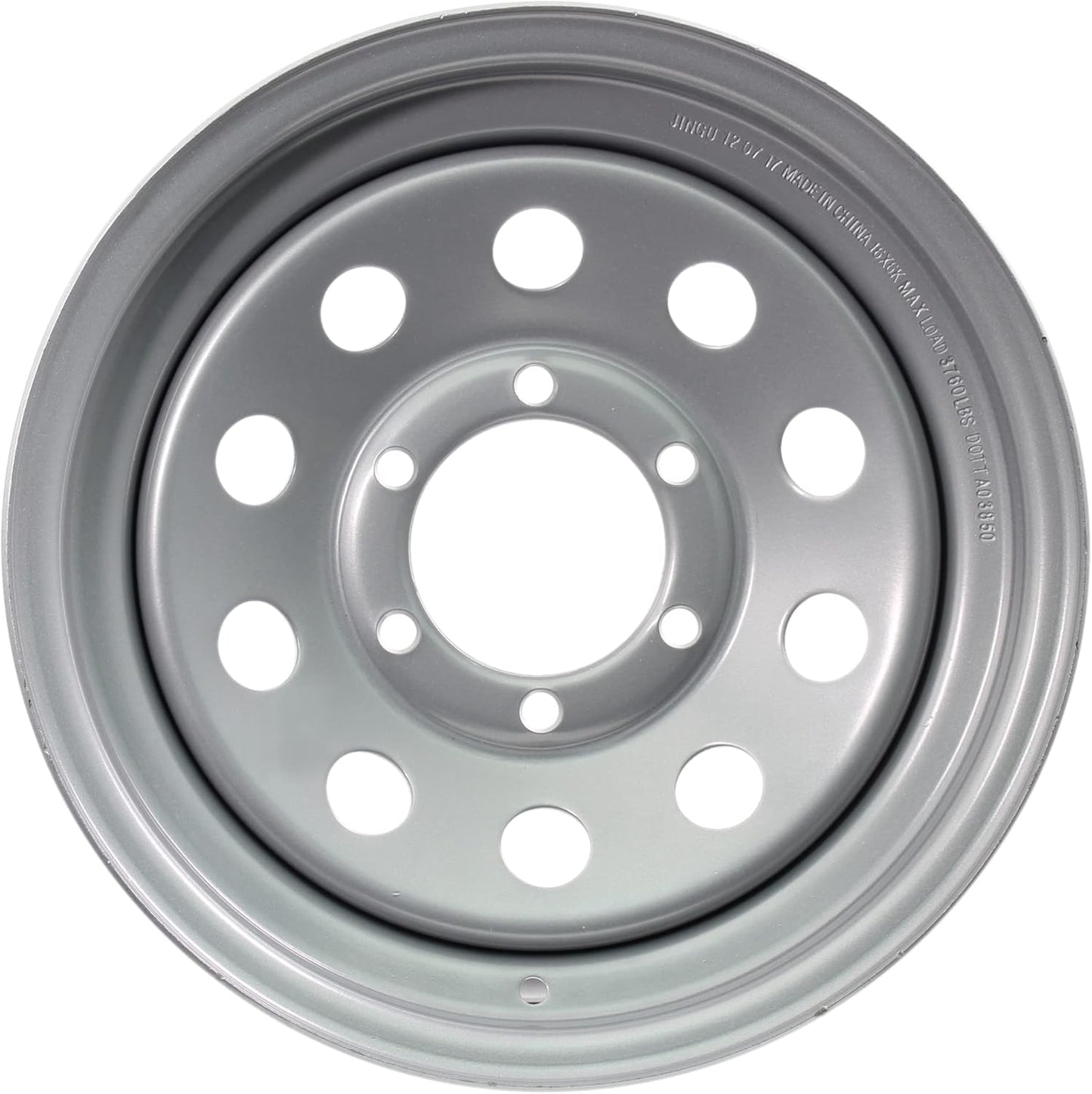 eCustomrim Trailer Wheel Rim 16X6 6 Lug Silver Modular