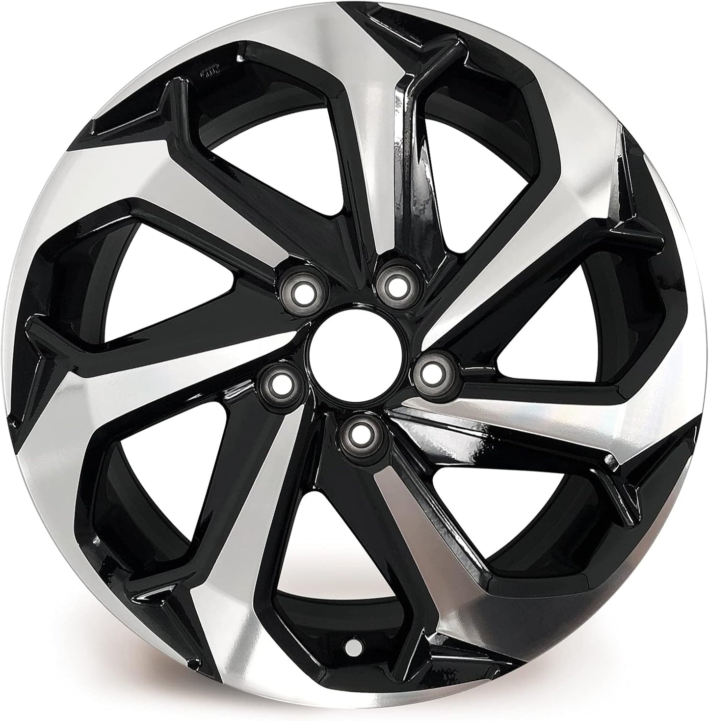 New Single 17" 17x7.5 Alloy Wheel for Honda Accord 2016 2017 Machined Black OEM Design Replacement Rim