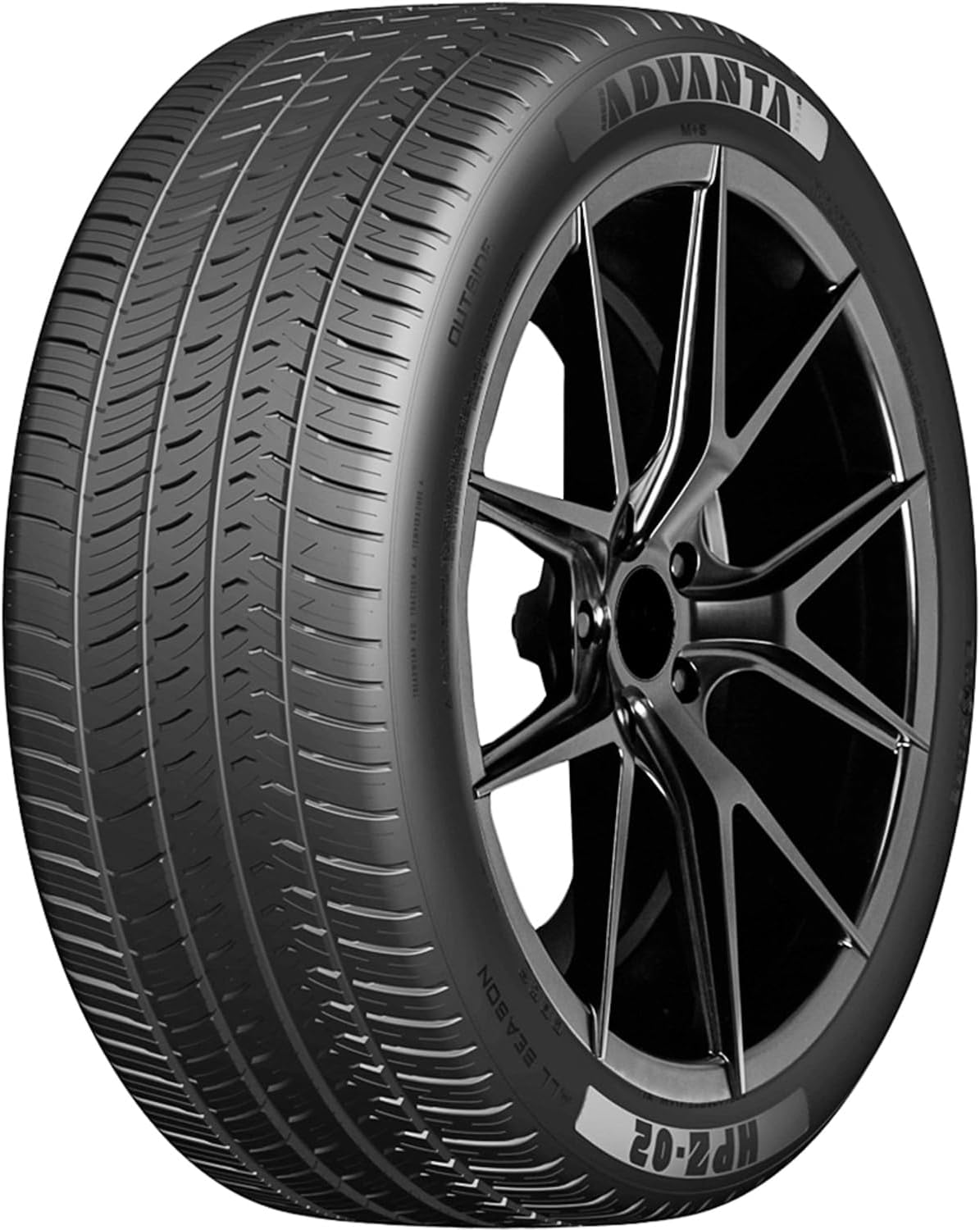 Advanta HPZ-02 Truck/SUV All-Season Performance Radial Tire-265/45R21 265/45/21 265/45-21 104V Load Range SL 4-Ply BSW Black Side Wall