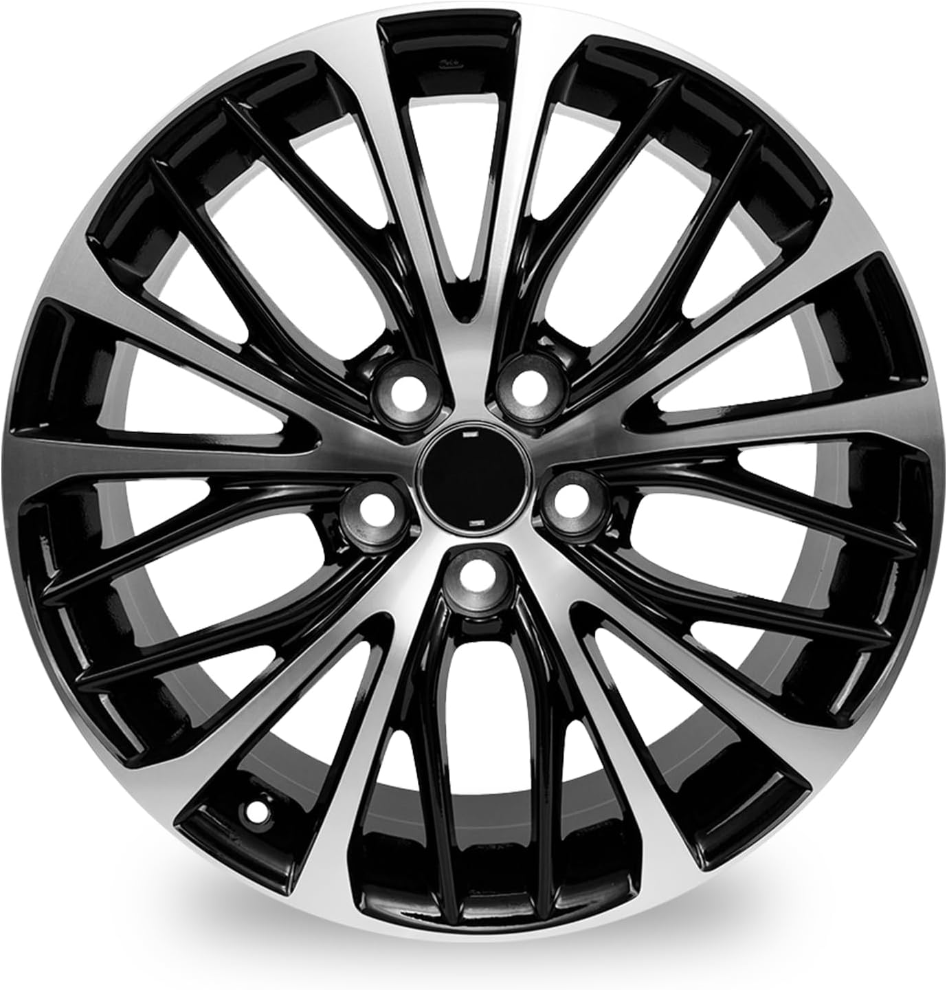 18" New 18x8 in Alloy Wheel for Toyota camry SE Hybrid 2018 2019 2020 2021 2022 machined Black OEM Design Replacement Rim(one pack)