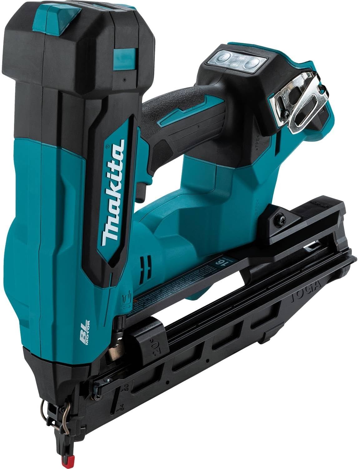 Makita XNB06Z 18V LXT® Lithium-Ion Brushless Cordless 2-1/2” Angled Finish Nailer, 16 Ga., Tool Only