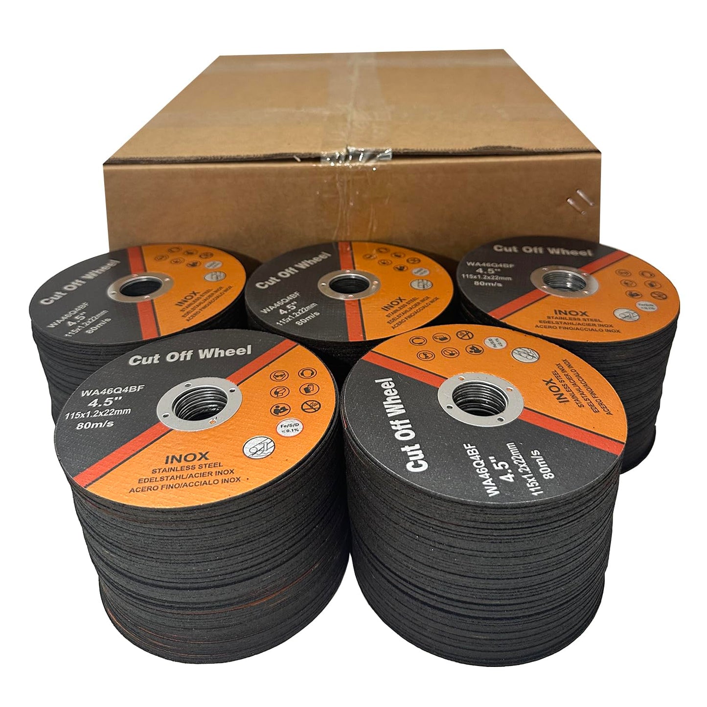 600 PCS Cutting Wheel 4-1/2 Inch Cut Off Wheel 4.5" x.047 x7/8" Cutting Disc Ultra Thin Metal & Stainless Steel,Fits Angle Grinder Saw Grinder Metal Cut Tools