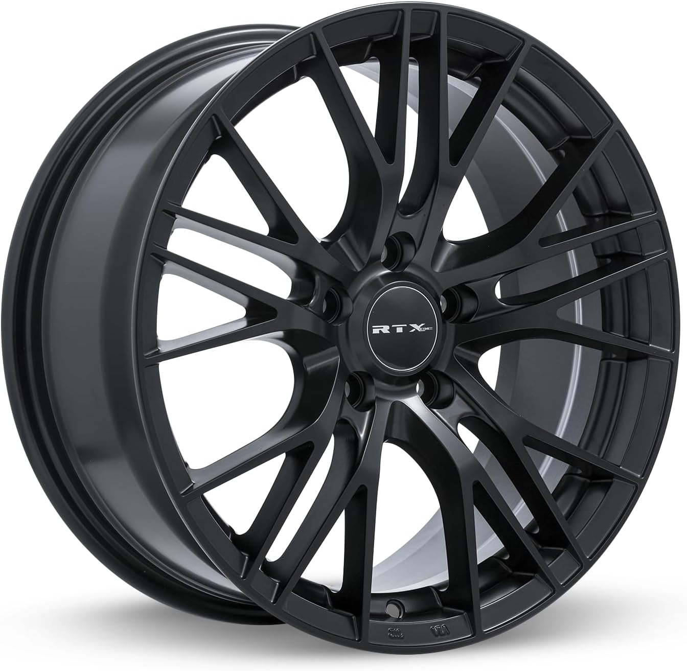 RTX VERTEX Custom Wheel - 17x7.5, 40 Offset, 5x114.3 Bolt Pattern, 73.1mm Hub - Satin Black Rim