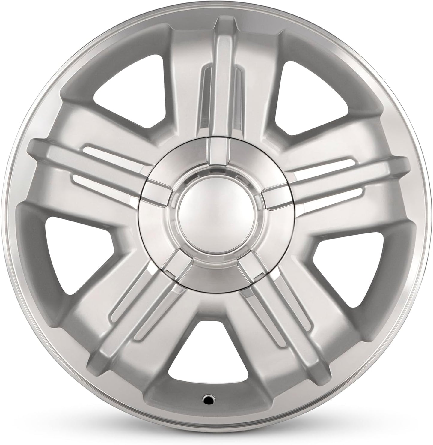 For 2007-2013 Chevrolet Silverado 1500 18 Inch Machined Face with Painted Inlay Silver Rim - OE Direct Replacement - Road Ready Car Wheel