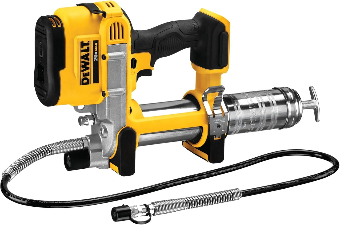 DEWALT Grease Gun 20V MAX, Cordless Electric Grease Gun 42\u201D Hose, 10,000 PSI, Variable Speed Triggers, Tool Only (DCGG571B)