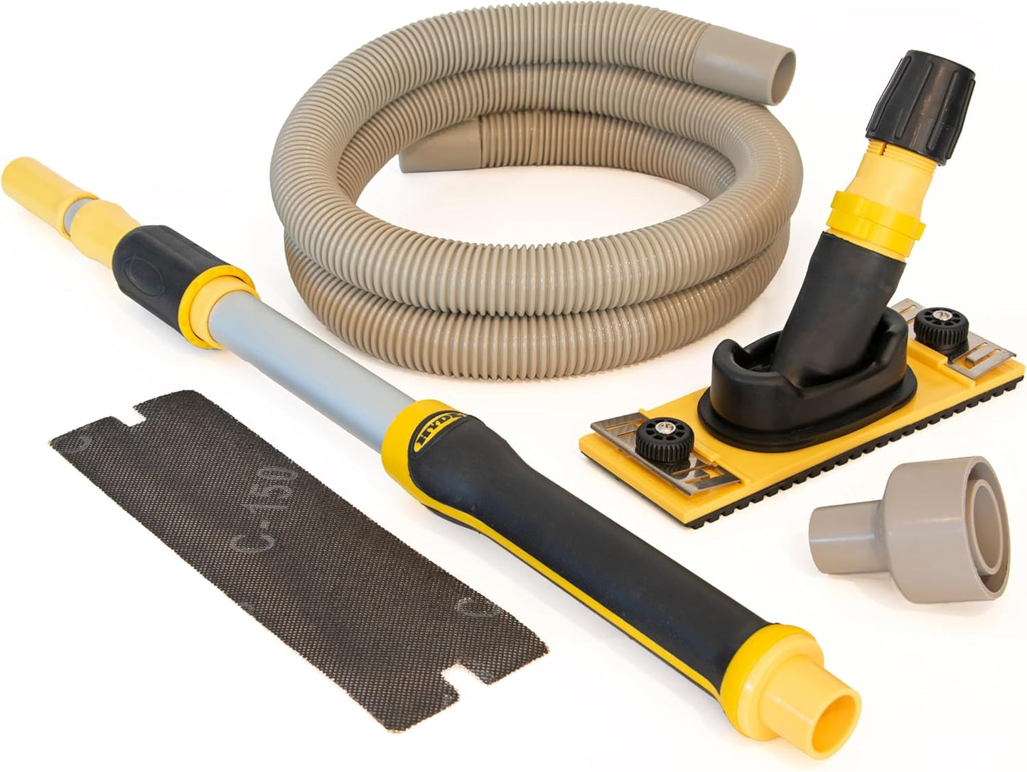 Hyde Tools 09175 Drywall Vacuum Sander, SILVER ,GRAY, With Pole