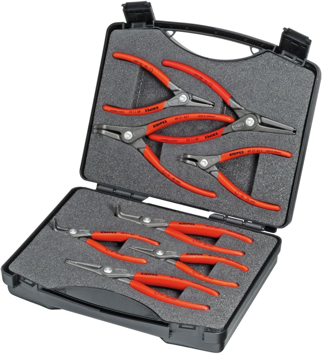 KNIPEX 00 21 25 S Set Of Circlip Snap-Ring Pliers