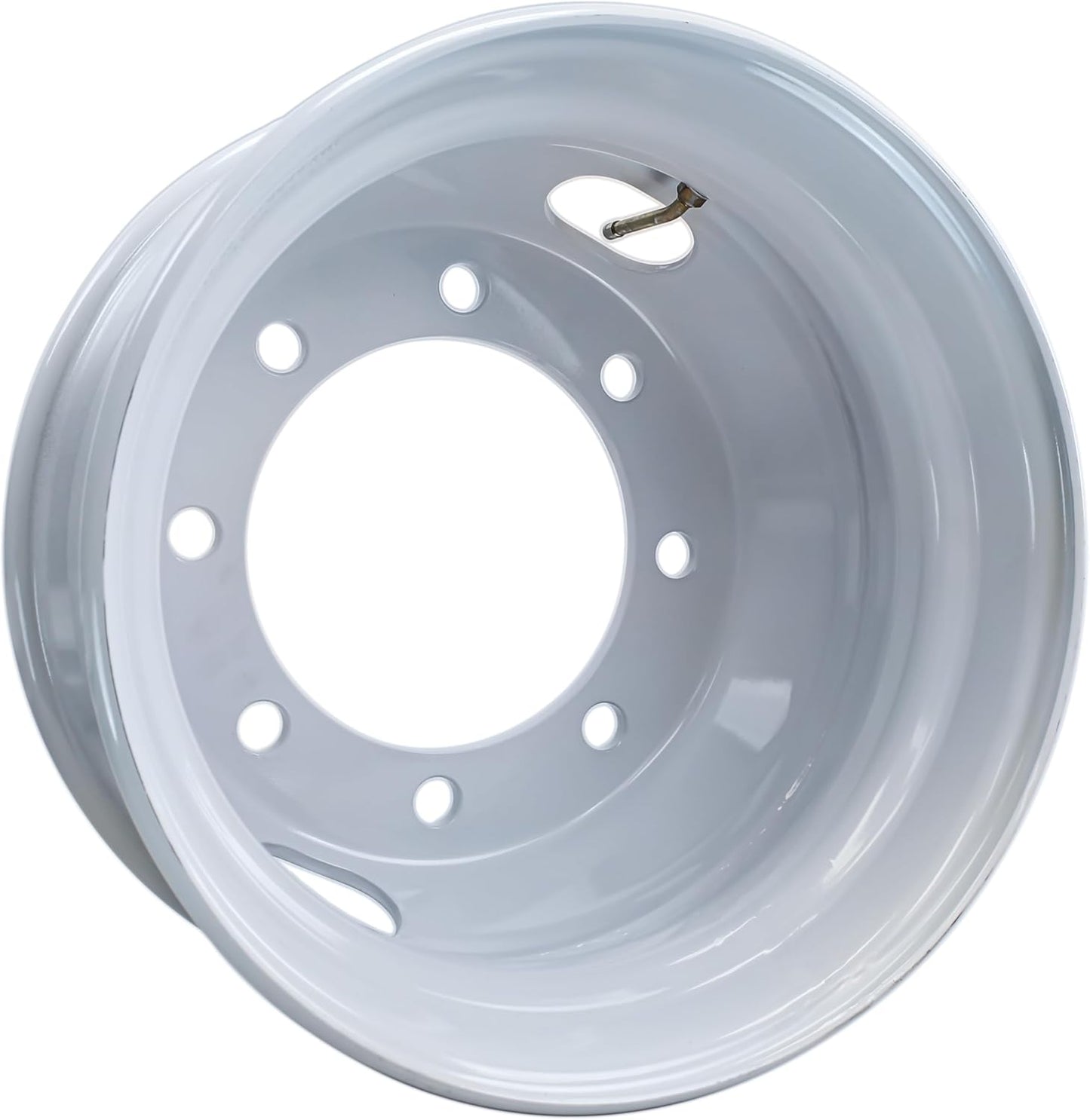eCustomrim Trailer Wheel 17.5" 17.5X6.75 Hub Centric 8 Lug 275mm Center White Dual Dually Rim