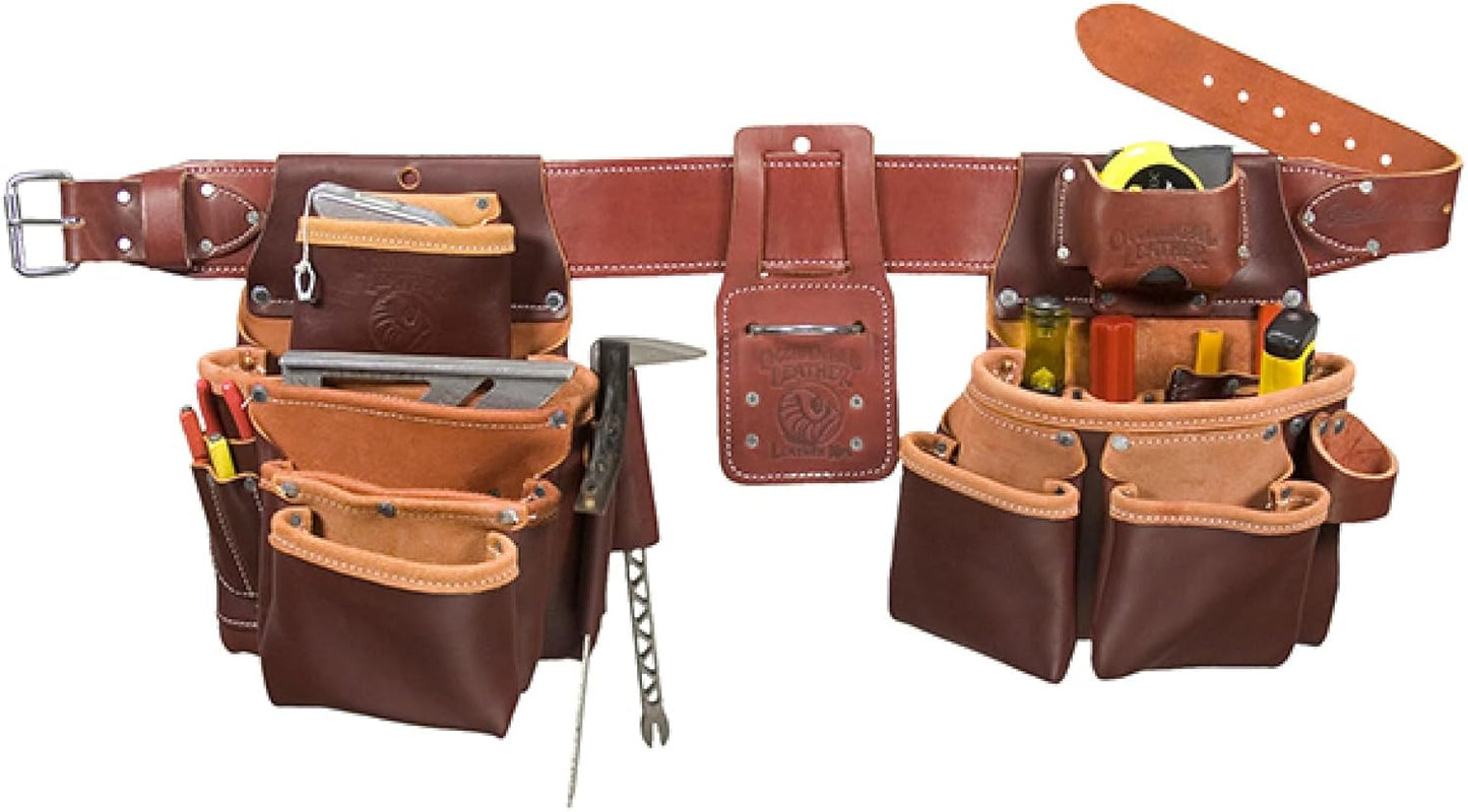 Occidental Leather Seven Bag Framer Set - X-Large - 23 Pockets & Tool Holders - Premium Top-Grain Leather - Made in USA