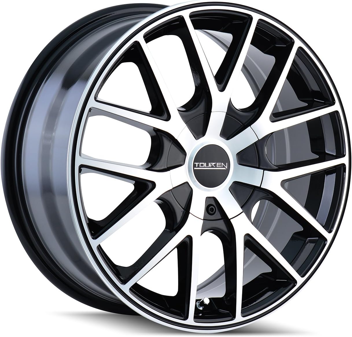 TR60 18x8, Bolt Pattern: 5x100/4.5, Offset: 40, BLACK/MACHINED FACE/BLACK RING, set of 1