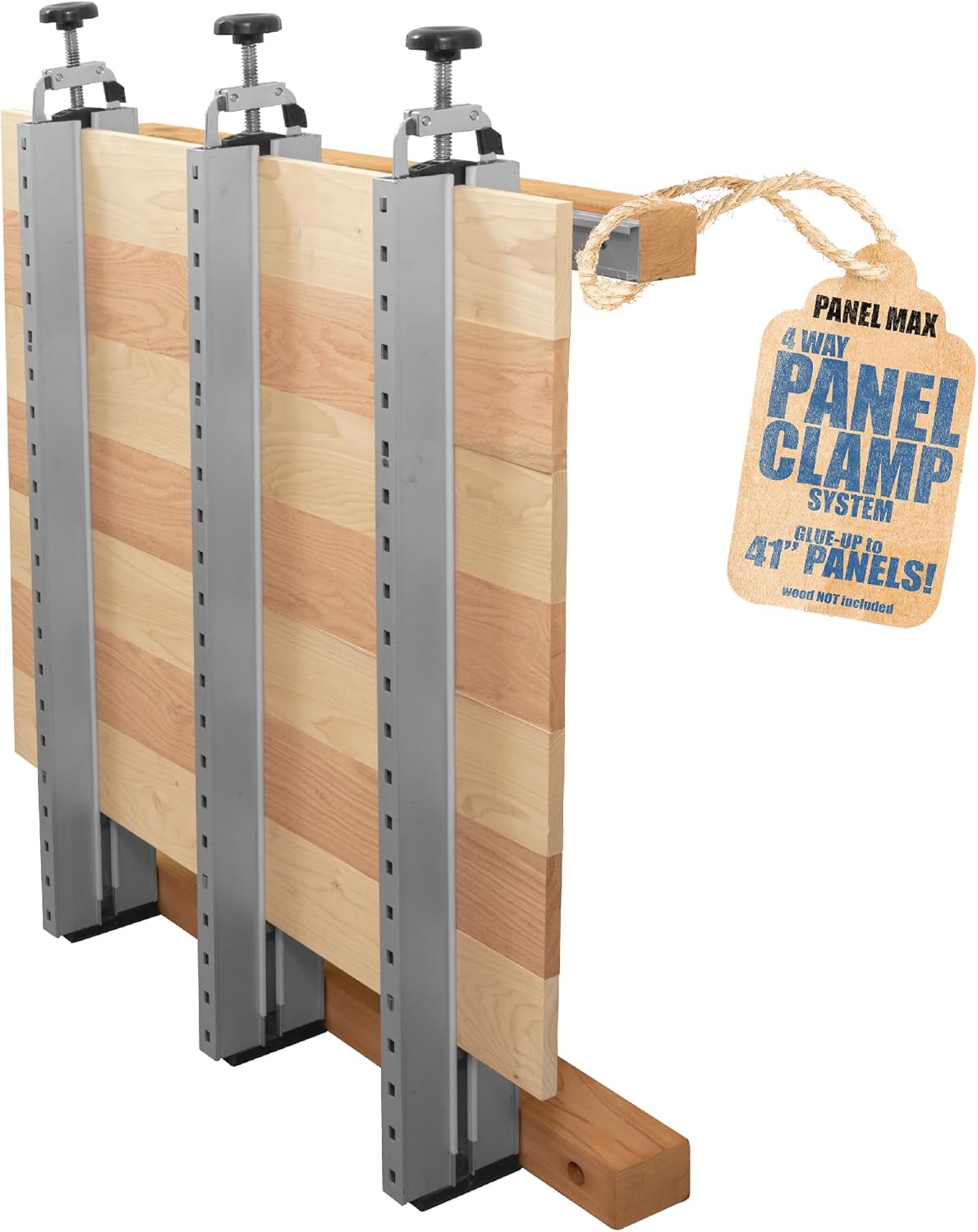 Fulton Panel Max Glue Press System, 43" Long with 4-Way Clamping Action, Clamp Ideal for Glue Up of Small & Large 41" Flat Wood Panels