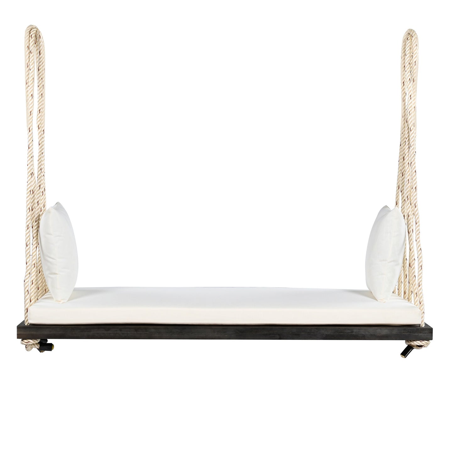 Bybafun 2 -person Brown Outdoor Swing