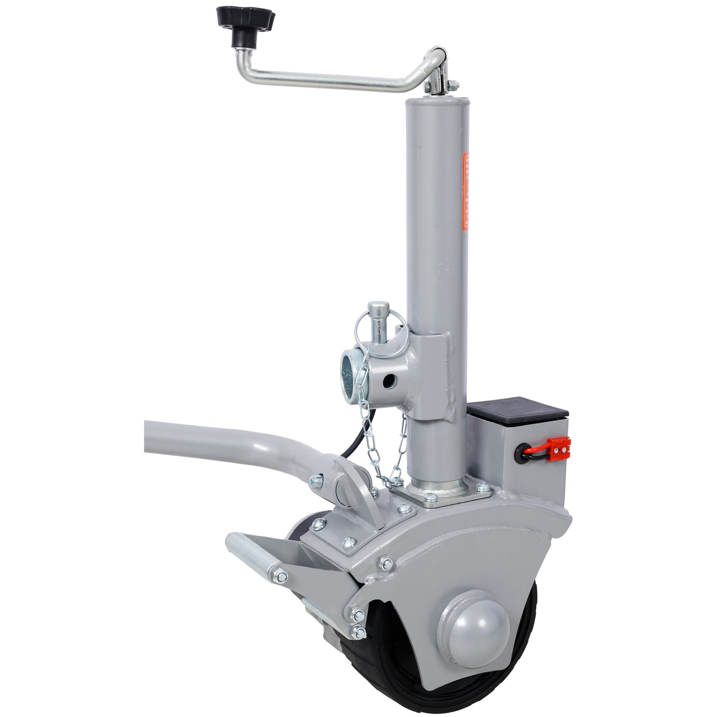 Tatayosi Electric Trailer Dolly 5000lbs Towing Capacity 350W 12V Trailer Jockey Wheel with 22 ft/min Moving Speed 8 Inches Rubber Tire for Moving Trailer Caravan Boat