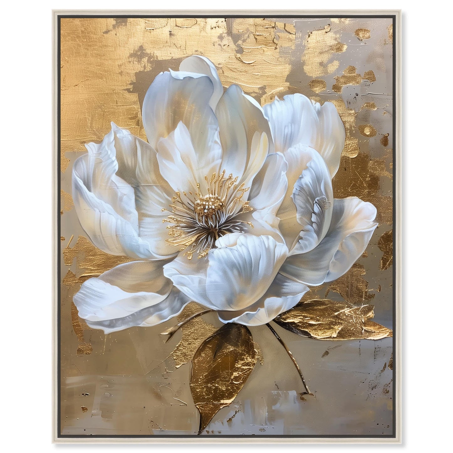 Art Remedy Athenas Flower Glam Print by Silver Frame 36 x 45
