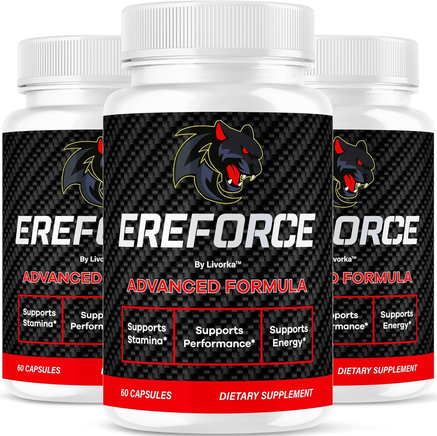 (3 Pack) Ereforce - Ereforce Capsules Advanced Daily Formula Premium All Natural Ingredients- Maximum Strength, EreforcePills Support Reviews for Overall Health and Wellness, 180 Capsules for 3 Months