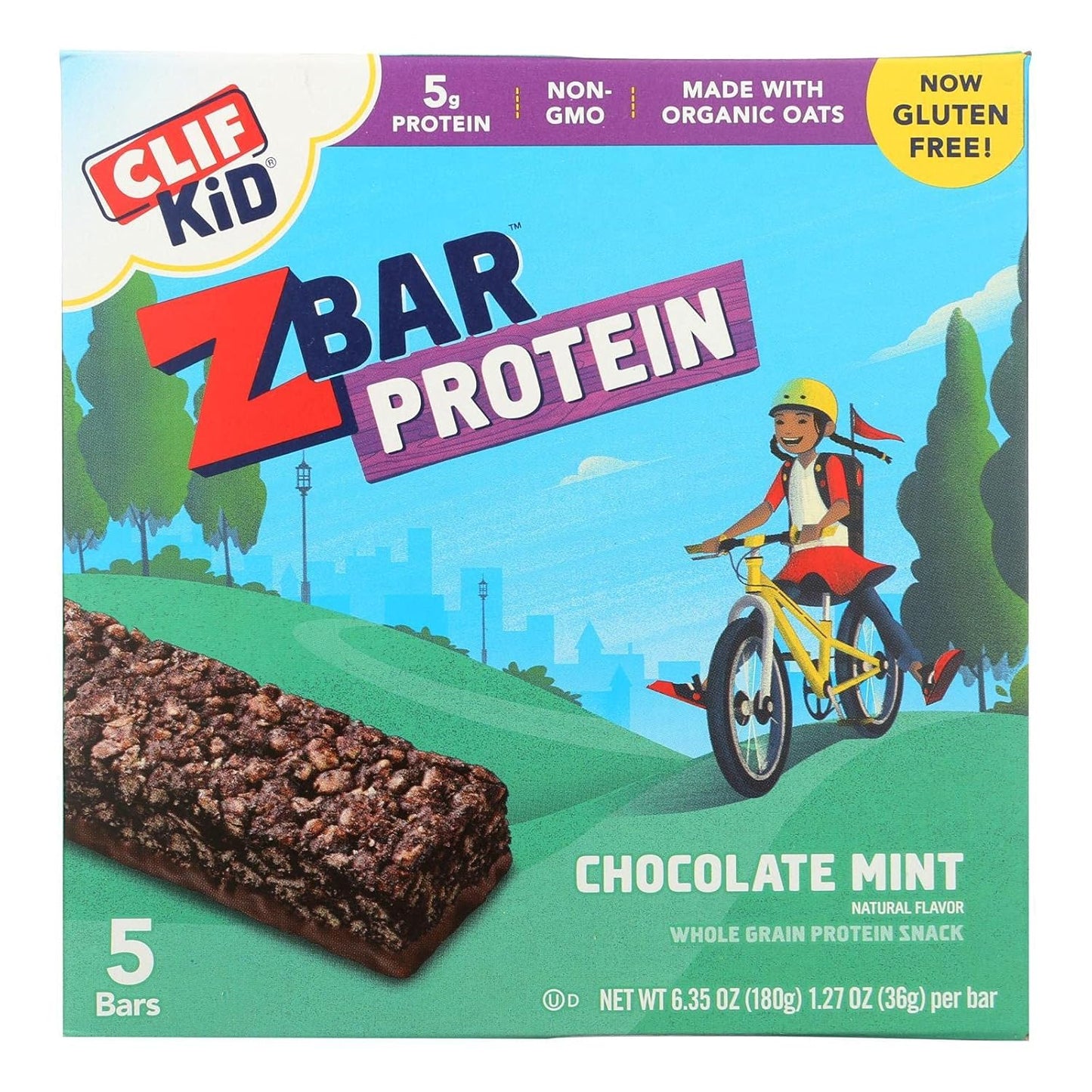Clif Kid Zbar 5ct Prtn Choc Mint