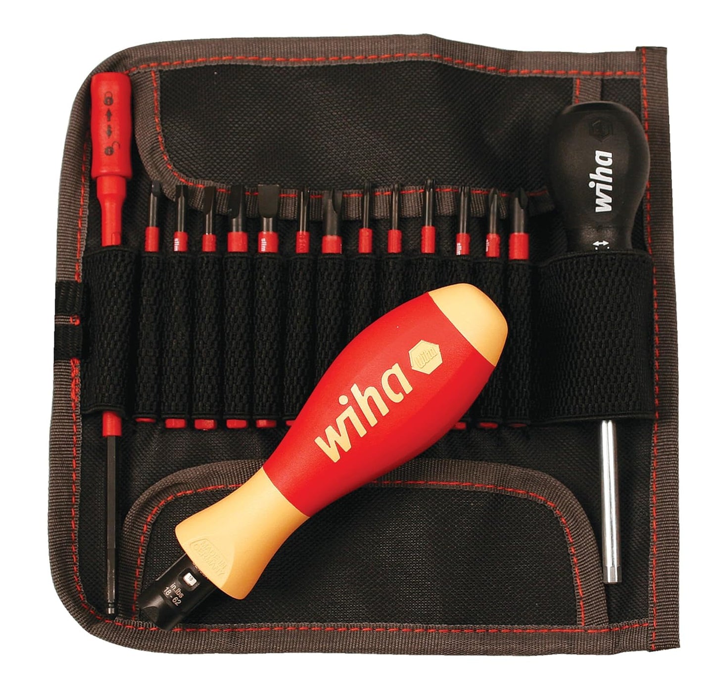 Wiha 28792 16 Piece Insulated Torque Control Driver and Slimline Blade Set