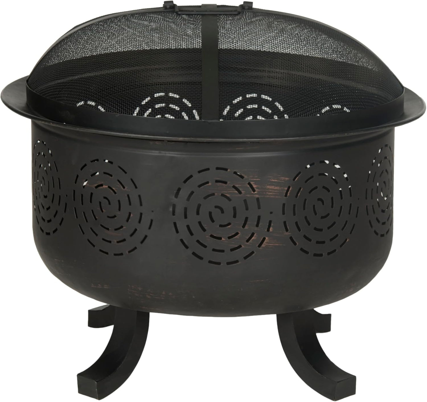 Safavieh Outdoor Collection Negril Copper and Black Fire Pit