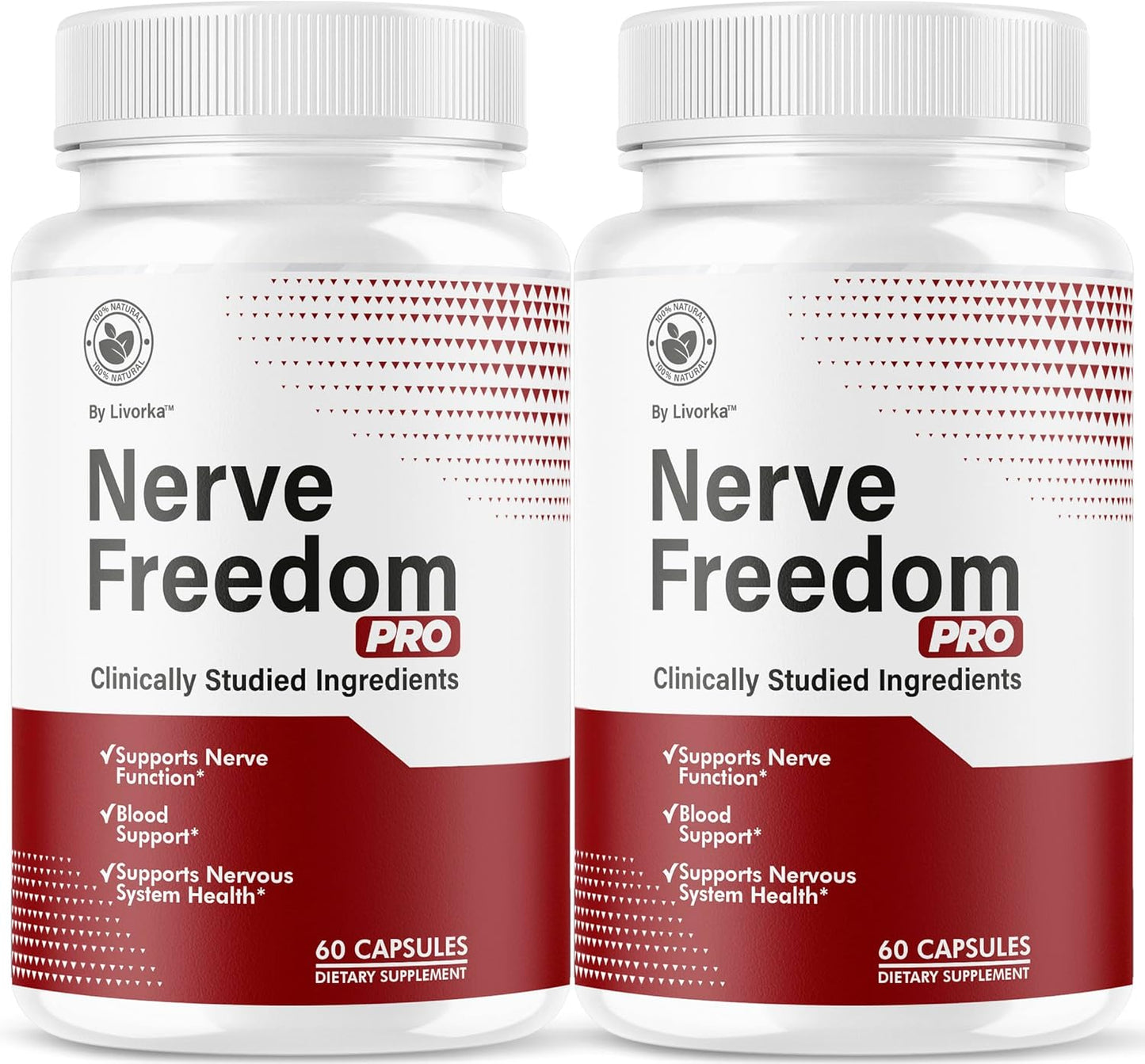 (2 Pack) Nerve Freedom Pro - NerveFreedom Pro Capsules, NerveFreedom Supplement Support, NerveFreedom Pro Pills All Natural Ingredients, Nerve Health Support Advanced Formula, 120 Capsules for 2 Month