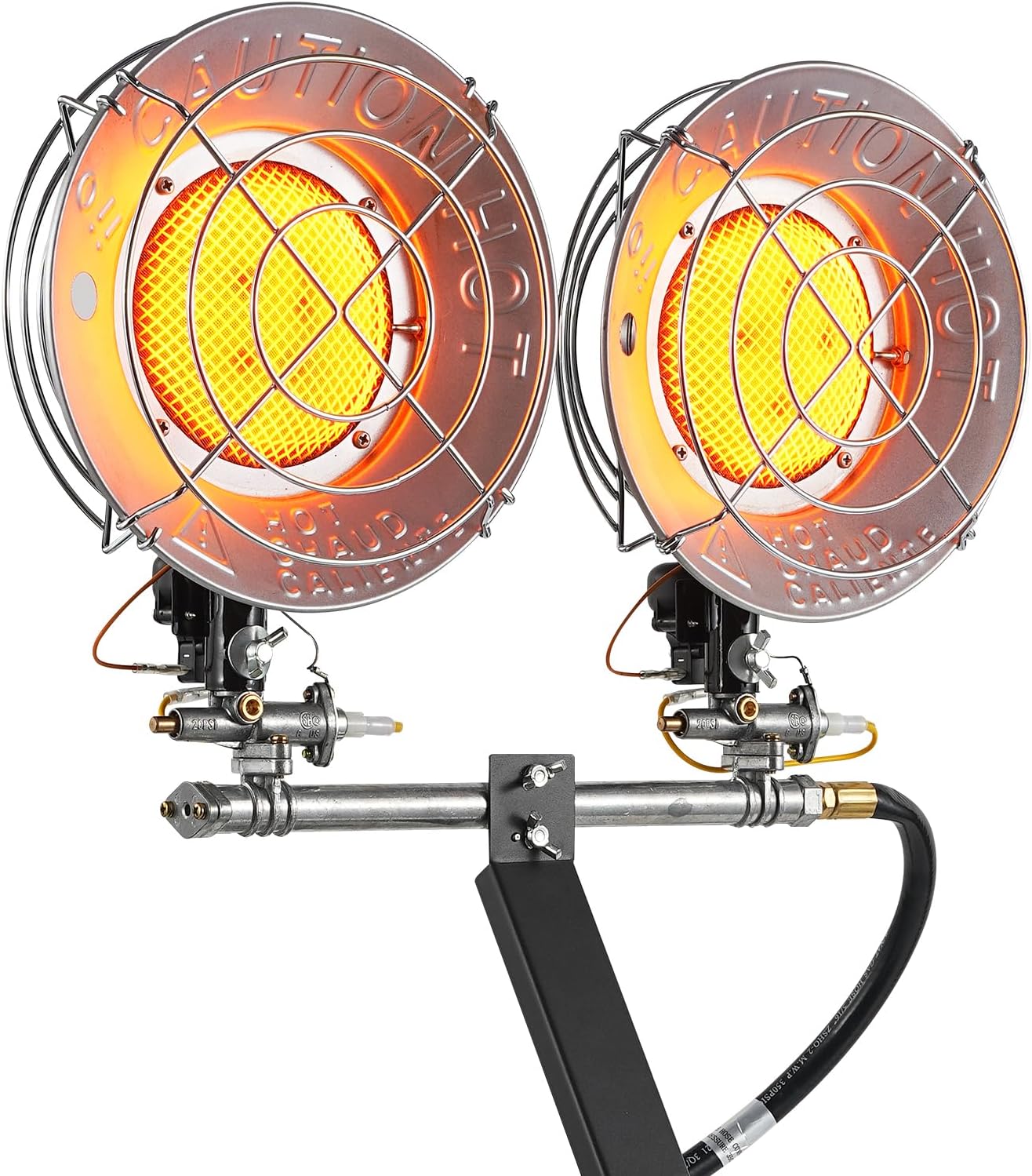 30,000 BTU Propane Tank Top Heater, Propane Heater for Outdoor, Patio, Camping, Garage, and Indoor Use – Adjustable Heat Levels, Tilt Auto Shut-Off, Efficient Burner, CSA Certified