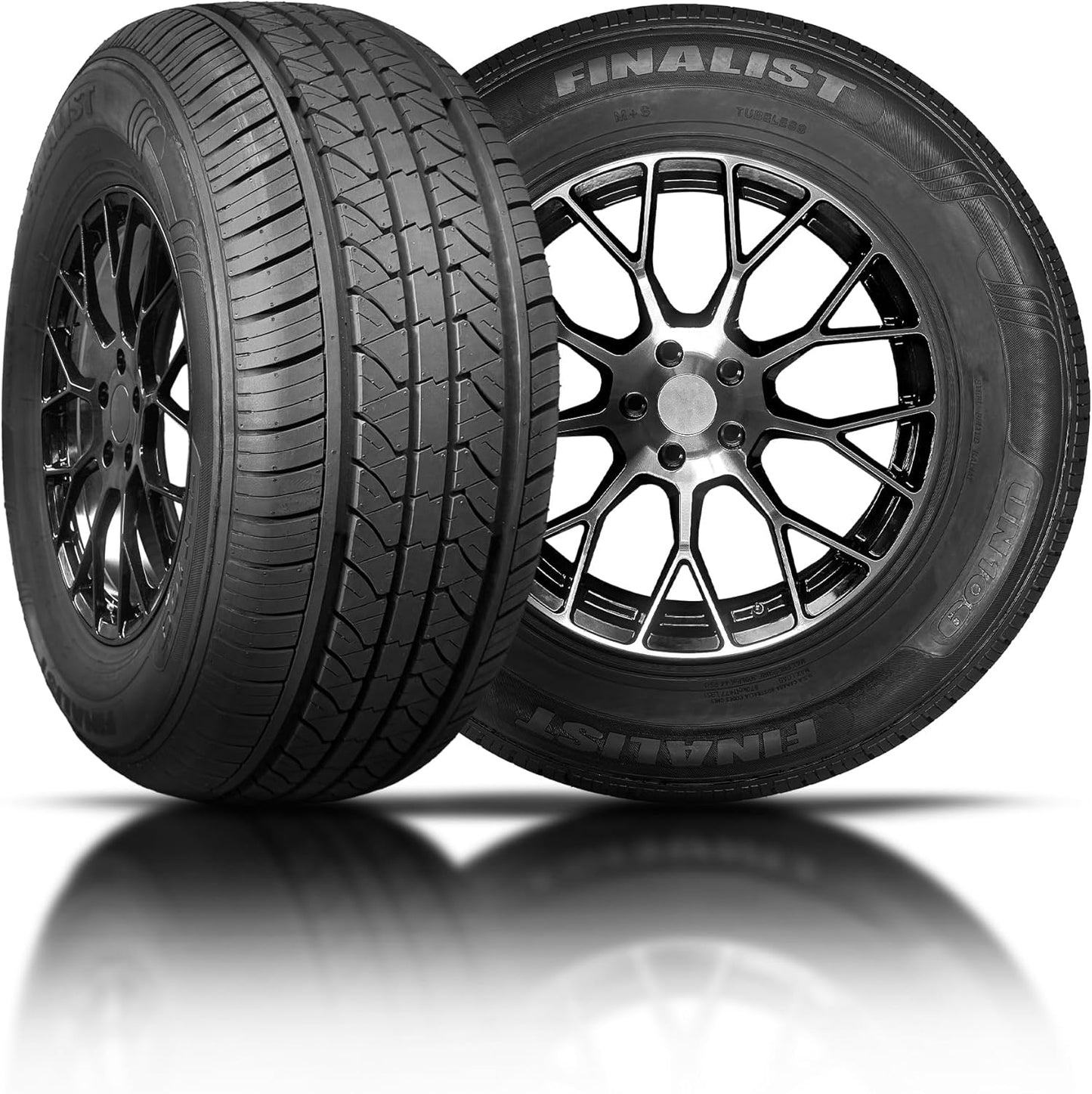 Set of 2 (Two)Finalist UN109 All Season 205\/60R16 92H SL Radial Passenger Tire 205\/60R16 - Includes Road Hazard Warranty (Tire Only)