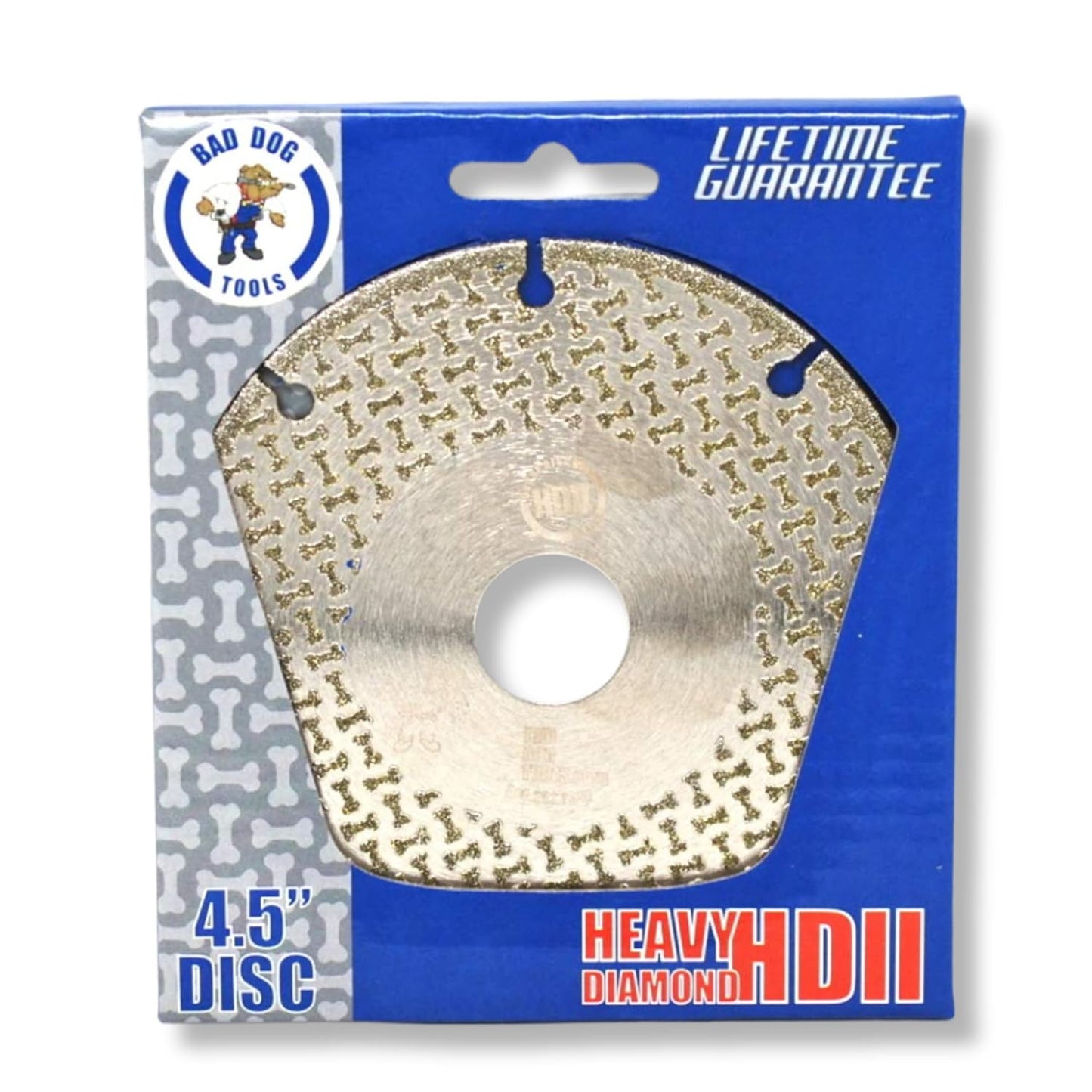Bad Dog Tools 4.5\u201D Endless Handi Disc Deux (HDII) Diamond Wheel for Grinding, Sanding, and Cutting. Use on Iron, Steel, Brass, Tile, Stone, Brick, & Plastic. Use with 4.5\u201D Angle Grinders.