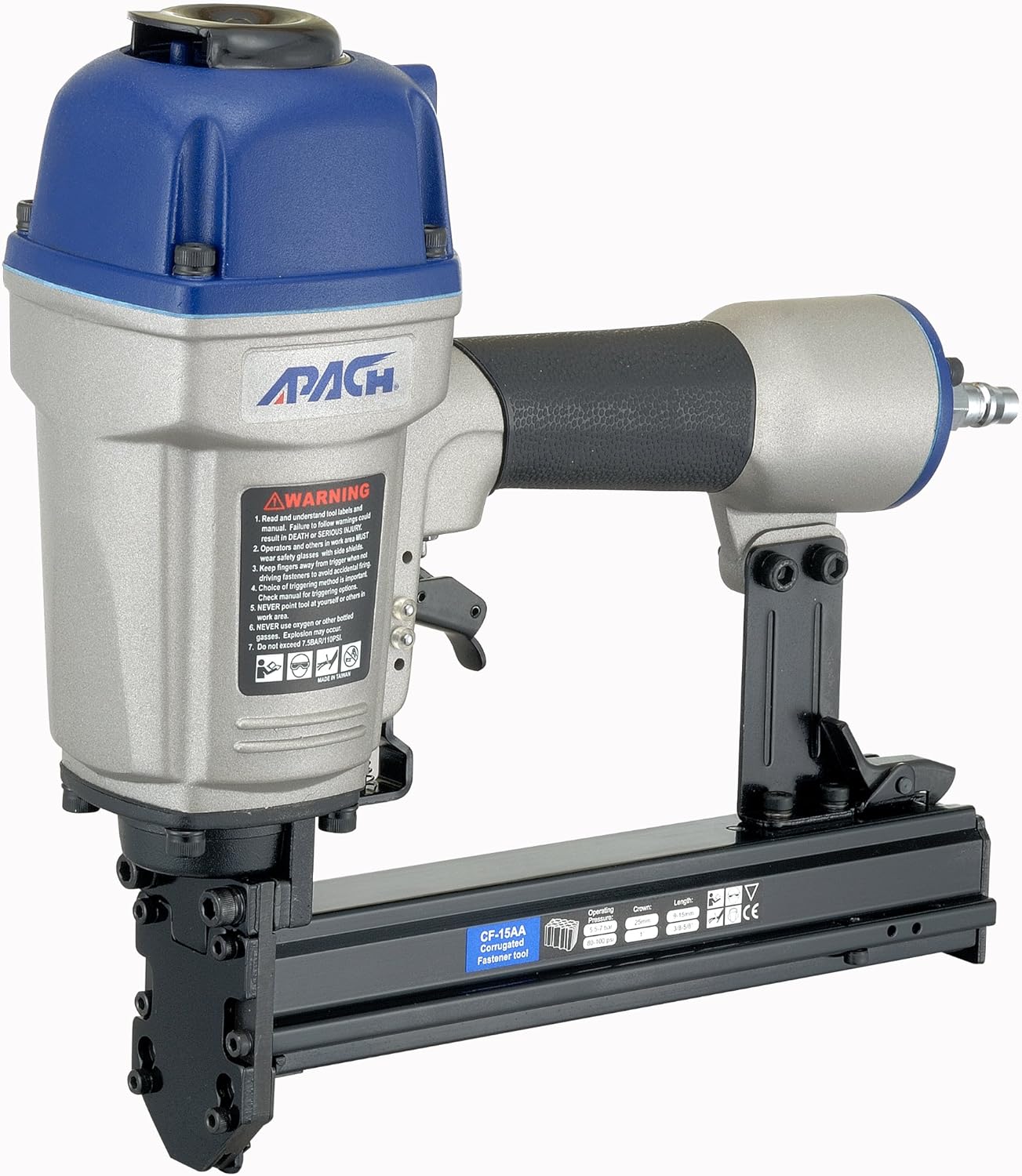 Apach CF-15AA Corrugated Fastener Tool for 3/8" to 5/8" Length for Bea W, Duo-Fast CF, Haubold WN, Senco SC2, Omer CF Series, ideal for Upholstery and Cabinet making to Construction