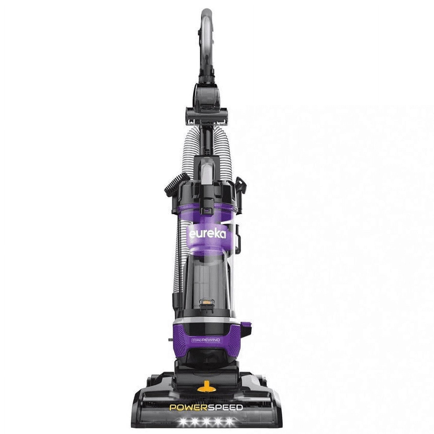 Eureka Bagless Upright Vacuum, Powerspeed, Lightweight, Multi-Surface, with Pet Turbo Brush, Upholstery and Crevice Tool, Dusting Brush,and Extended Reach, LED, Easy Empty XL Dust Cup, NEU203, Purple