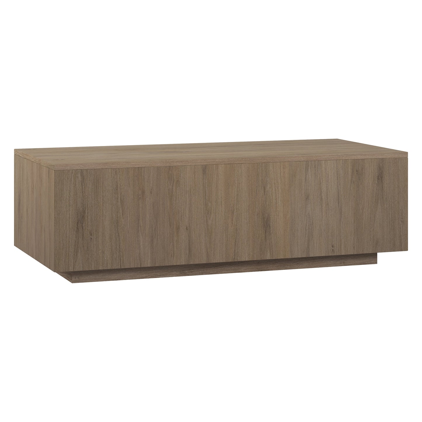 Evelyn&Zoe Medium Density Fiberboard Coffee Table, Antiqued Gray Oak