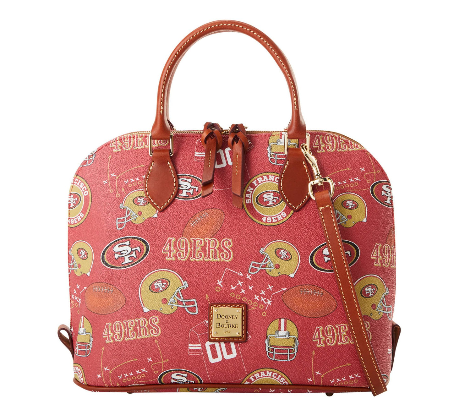 Dooney & Bourke Coated Cotton NFL Zip Zip Satchel
