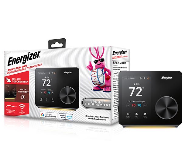 Energizer Smart Wi-Fi Thermostat with Nightlight