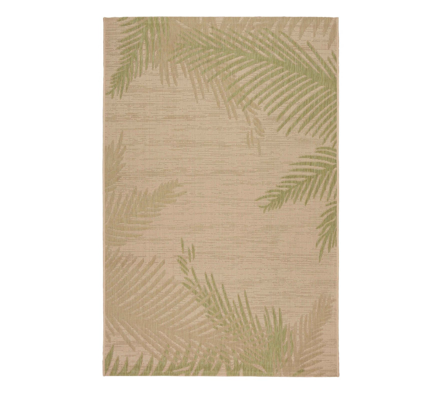 HomeRoots 5' x 7' Green Palms Indoor Outdoor Area Rug
