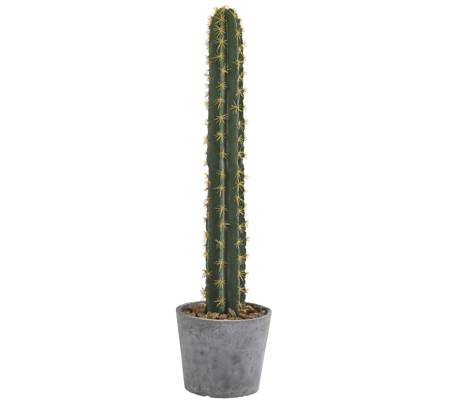 41" Lifelike Cactus in Concrete Planter by Nearly Natural