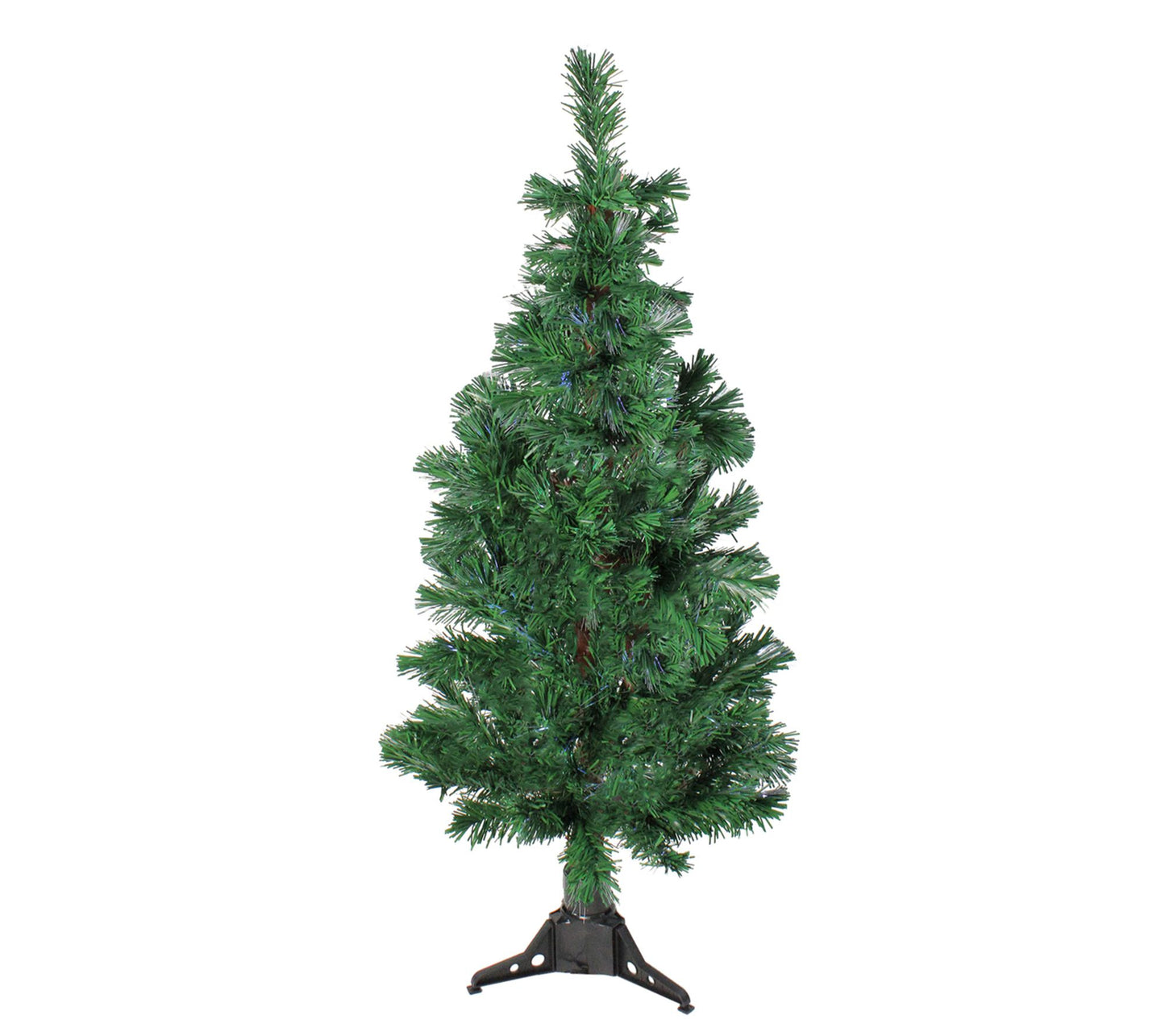 DAK Pre-Lit Fiber Optic Spiral Pine Christmas Tree