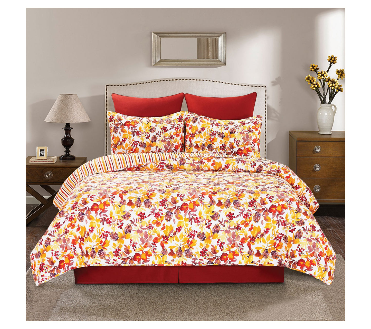 Cordelia 3-Piece Cotton Full/Queen Quilt Set byValerie