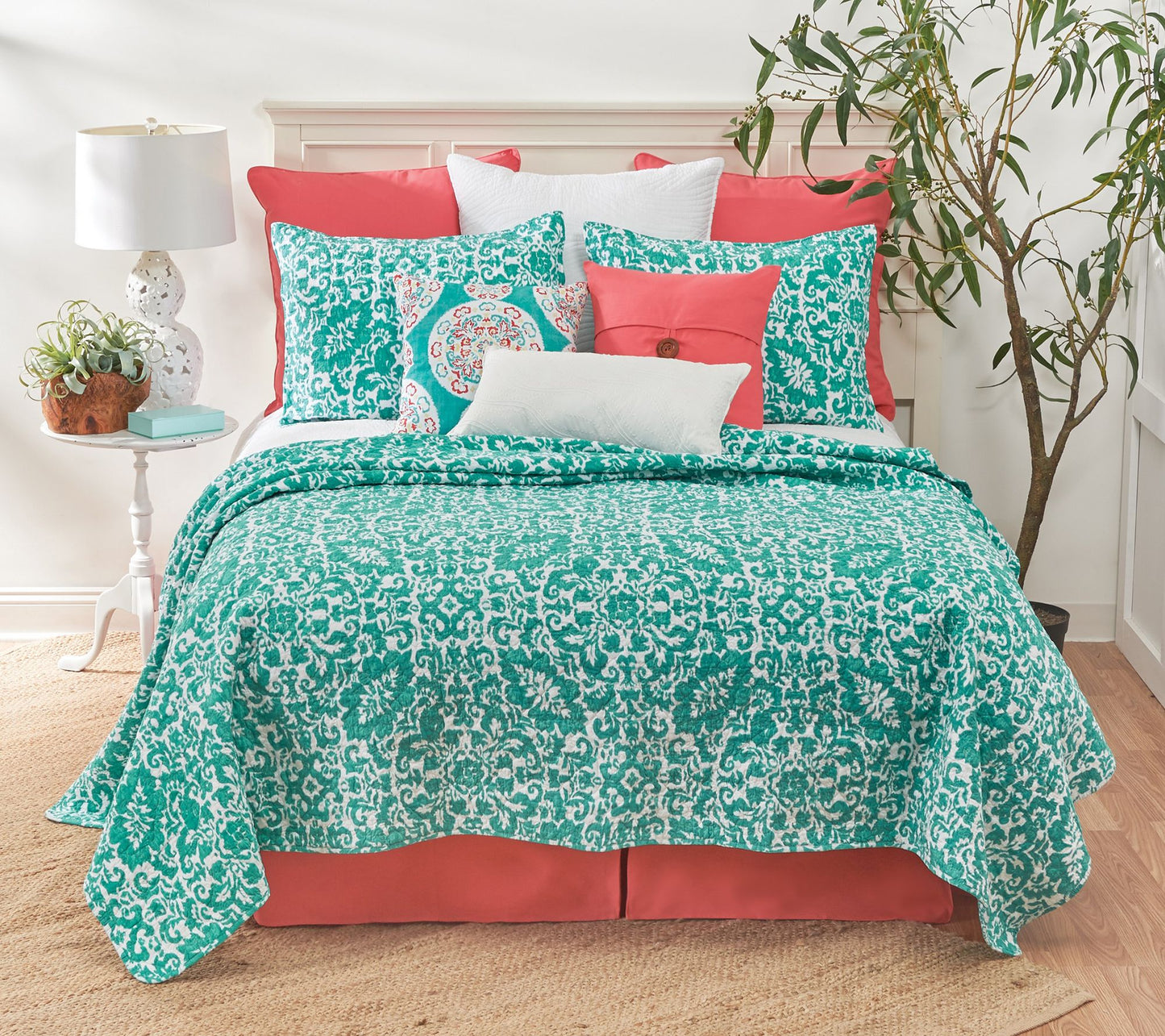 C&F Home Madison Aqua Twin Quilt Set