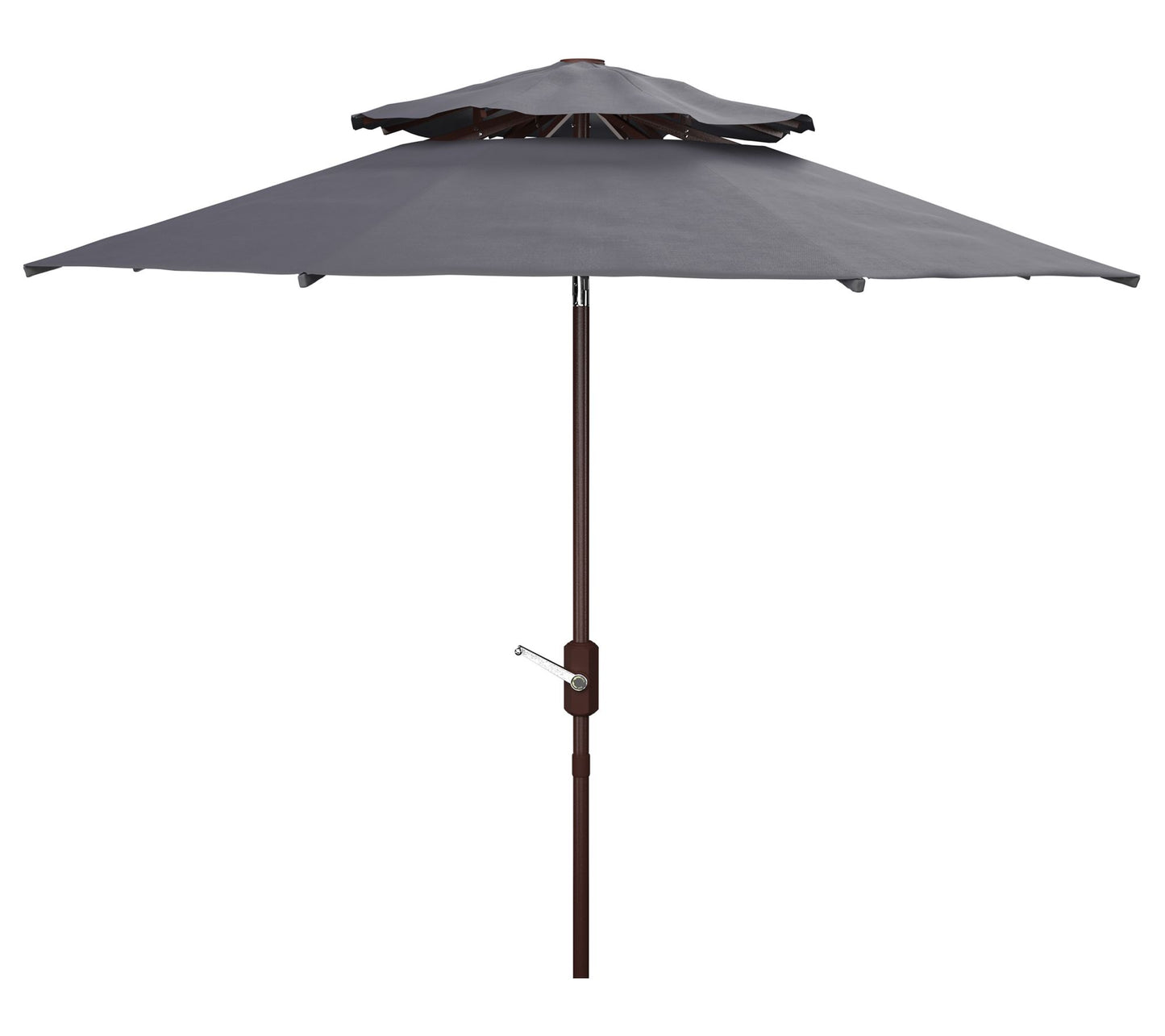 Safavieh Athens 9' Double Top Crank Umbrella