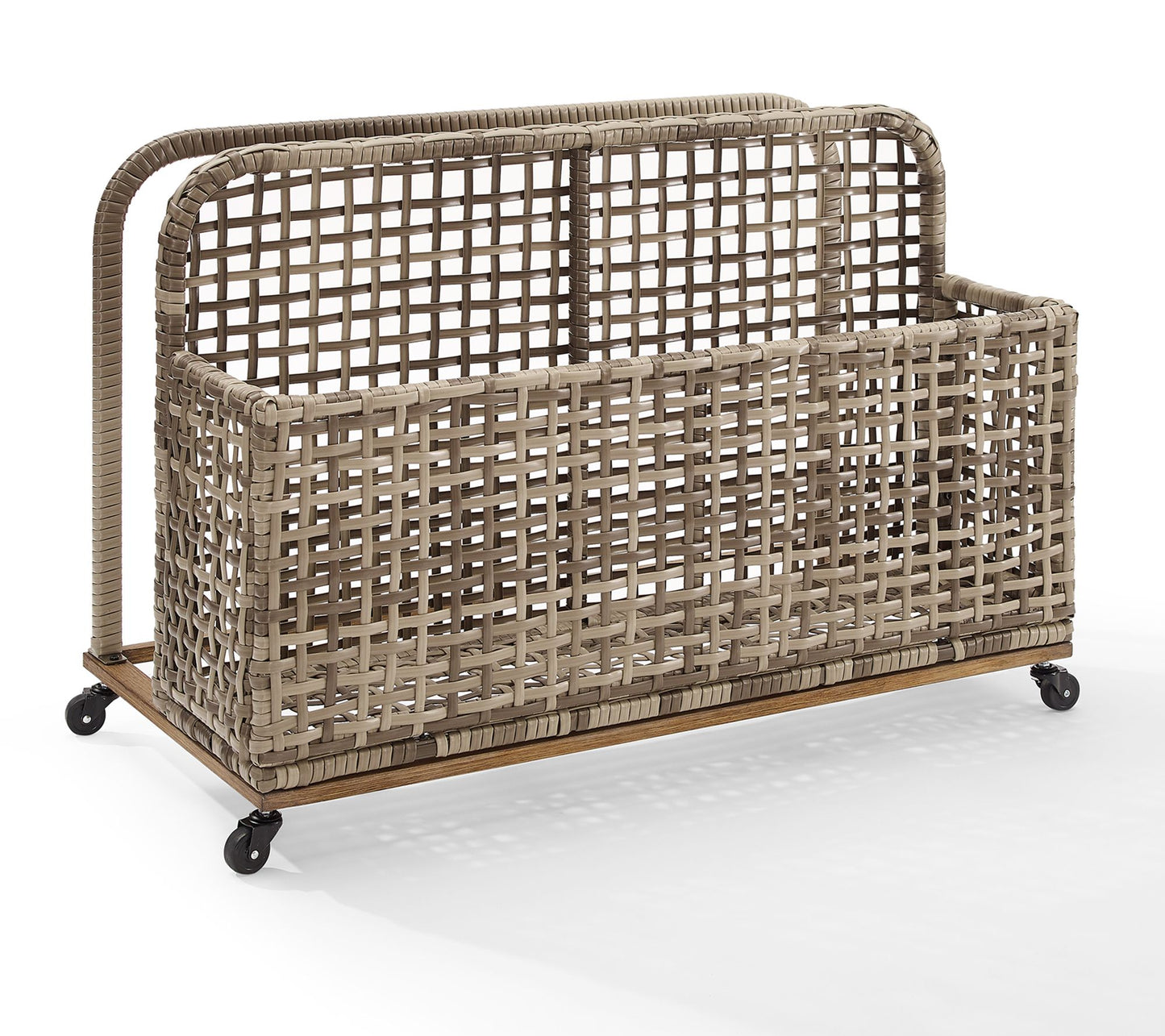 Crosley Ridley Outdoor Wicker & Metal Pool Storage Caddy