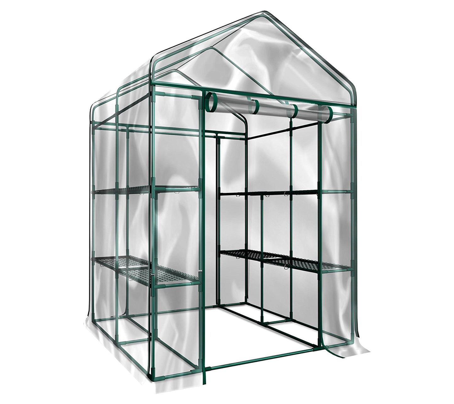 Home-Complete Walk in Greenhouse with 8 SturdyShelves