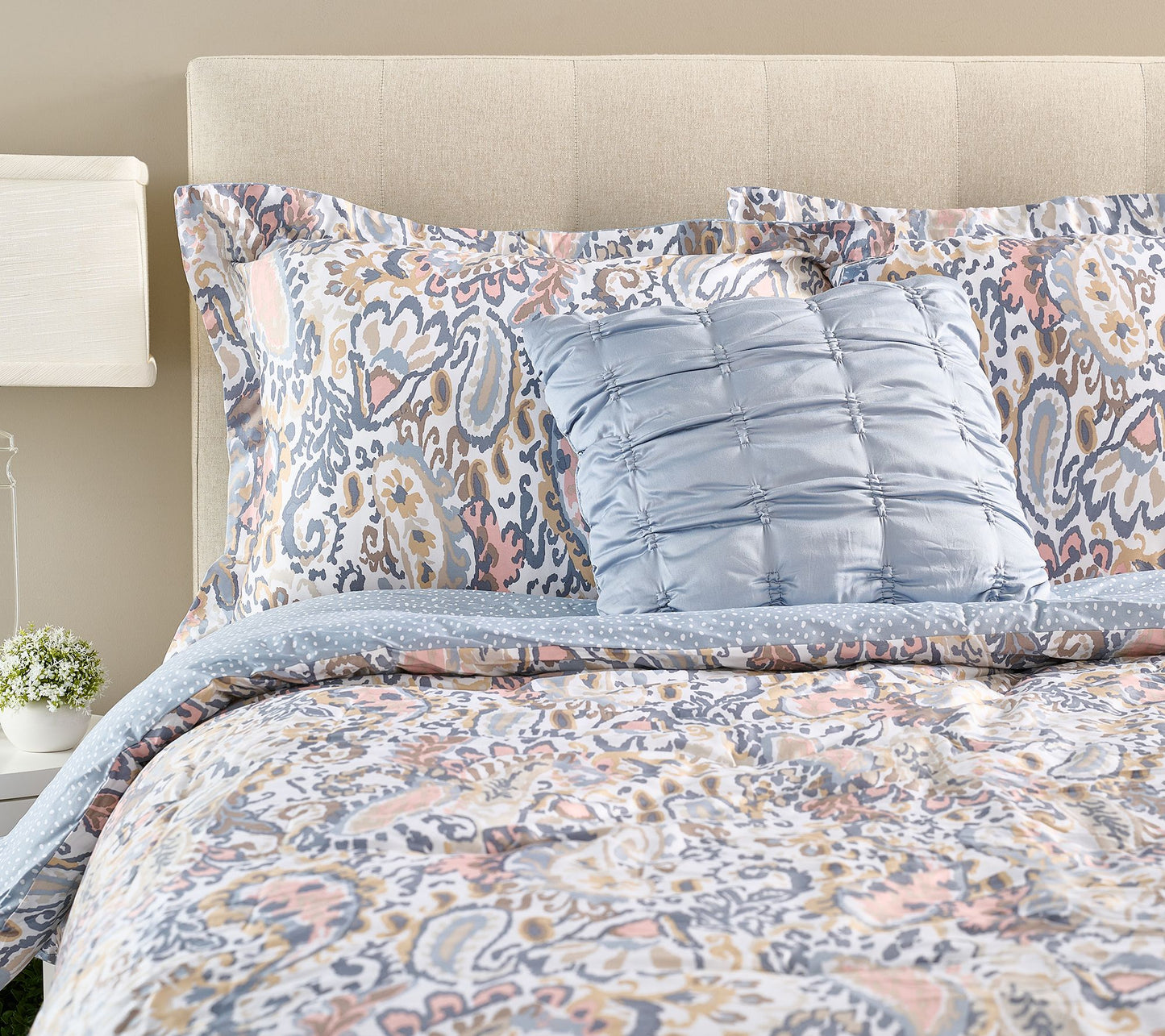 Cotton Paisley Reversible Comforter Set - Queen by Kim Gravel