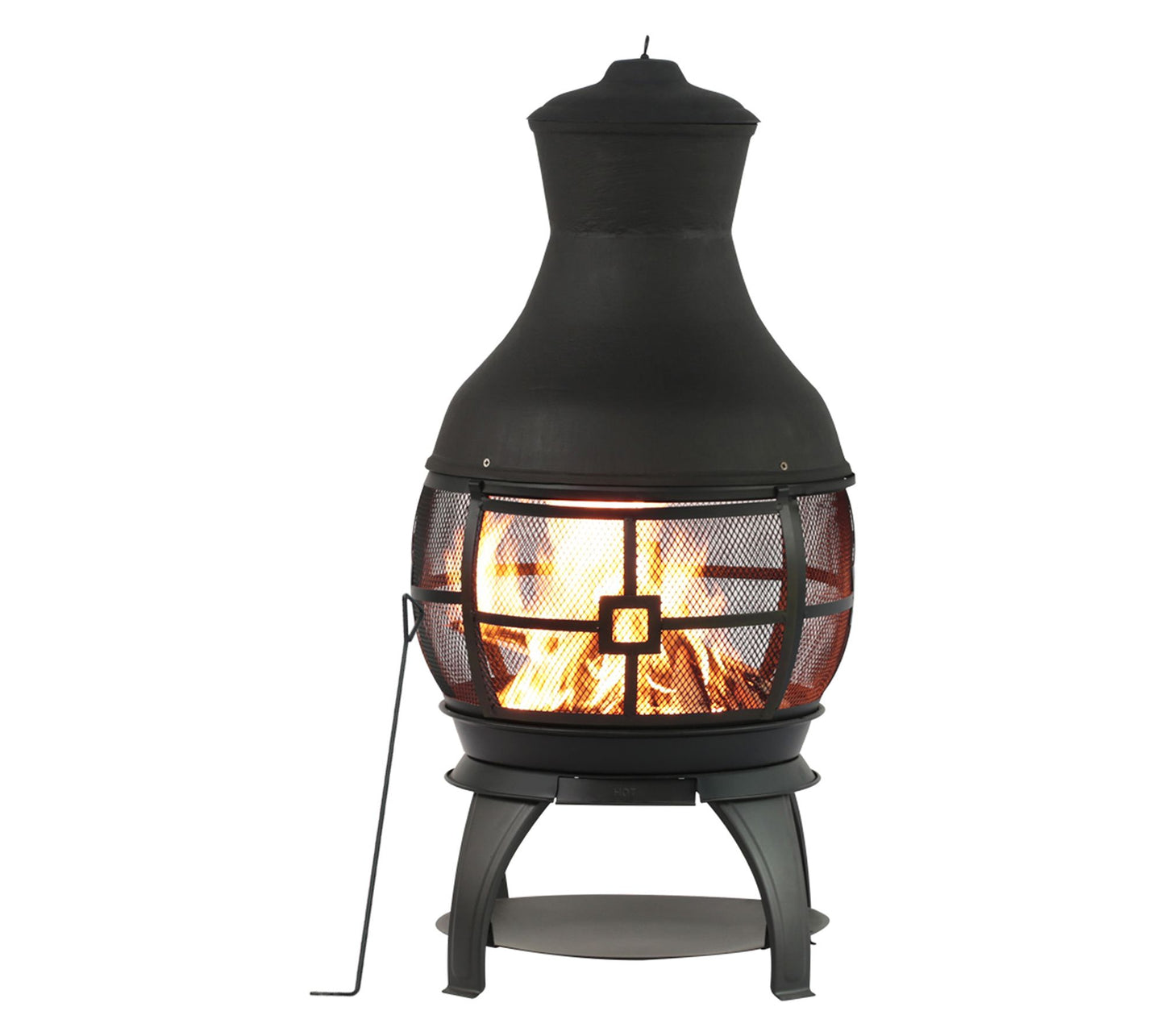 HEATMAXX Outdoor Cast Iron Chiminea Fire Pit