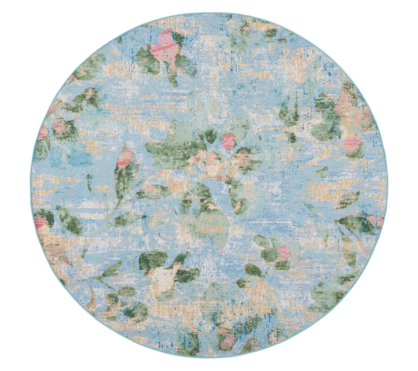 Safavieh Barbados Sunwashed Petals 6'-6" x 6'-6" Round Rug