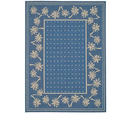 Safavieh Courtyard Palm Garden 6'7" x 9'6" Rug